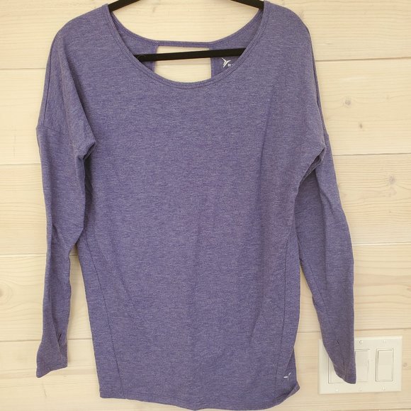💥2/$30💥 Relaxed Cutout-Back French Terry Top - Picture 1 of 5